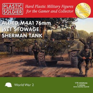 WW2V20005 1/72nd American M4A1 Sherman 76mm Wet Stowage