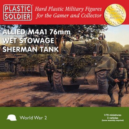 WW2V20005 1/72nd American M4A1 Sherman 76mm Wet Stowage