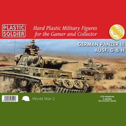 WW2V20010 1/72nd German Panzer III Ausf G, H Tank