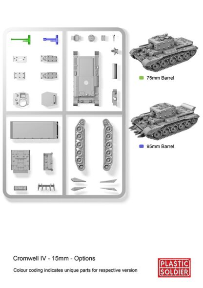 WW2V20027 1/72nd British Cromwell Tank Options