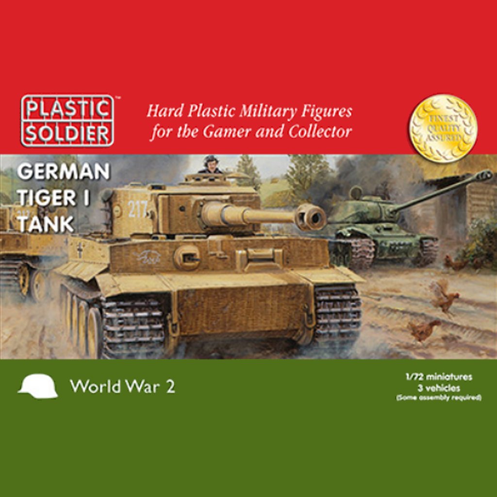 WW2V20032 1/72nd German Tiger I Tank: Easy Assembly Kit