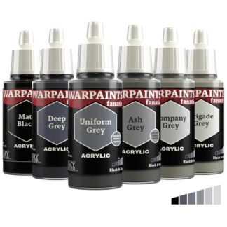 Army Painter Warpaints Fanatic WP3217P Black & Greys 6 x 18ml