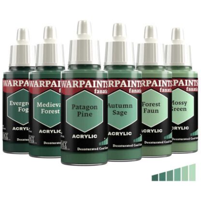 Army Painter Warpaints Fanatic WP3227P Desaturated Cool Greens 6 x 18ml