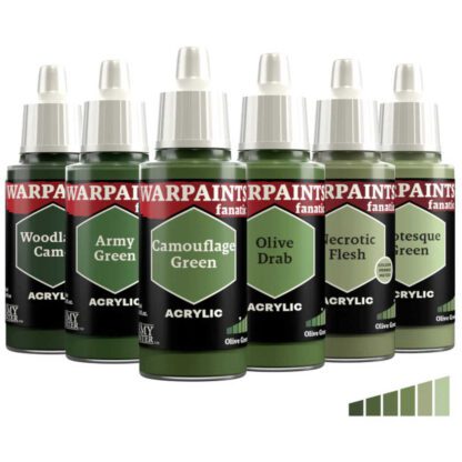 Army Painter Warpaints Fanatic WP3228P Olive Greens 6 x 18ml