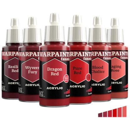 Army Painter Warpaints Fanatic WP3236P Cool Reds 6 x 18ml