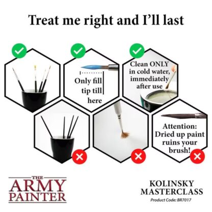 Wargamer Brush BR7017 Kolinsky Masterclass