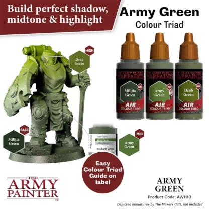 Warpaints Air Army Green Colour Triad 3 x 18ml