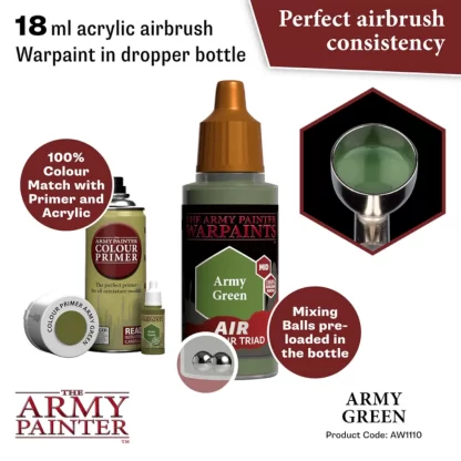 Warpaints Air AW1110 Army Green 18ml