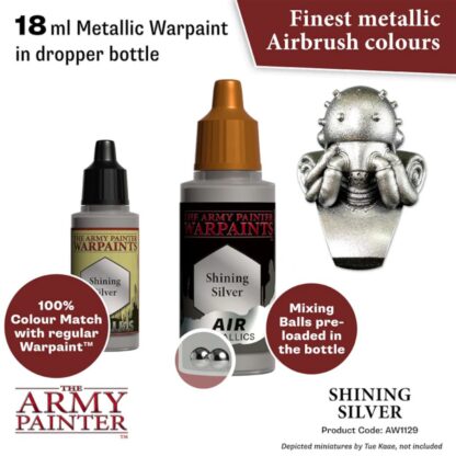 Warpaints Air AW1129 Shining Silver 18ml - Image 2