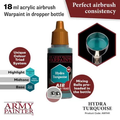 Warpaints Air AW1141 Hydra Turquoise 18ml - Image 2