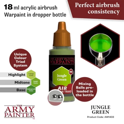 Warpaints Air AW1433 Jungle Green 18ml - Image 2