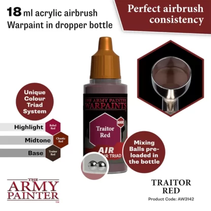 Warpaints Air AW3142 Traitor Red 18ml - Image 2