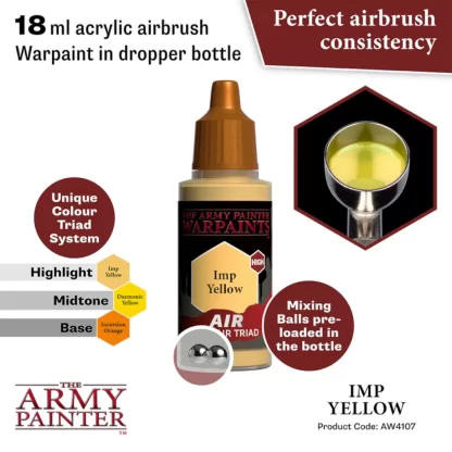 Warpaints Air AW4107 Imp Yellow 18ml - Image 2