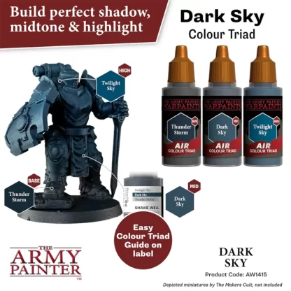 Warpaints Air Dark Sky Colour Triad 3 x 18ml