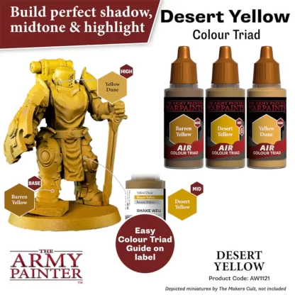 Warpaints Air Desert Yellow Colour Triad 3 x 18ml
