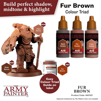 Warpaints Air Fur Brown Colour Triad 3 x 18ml