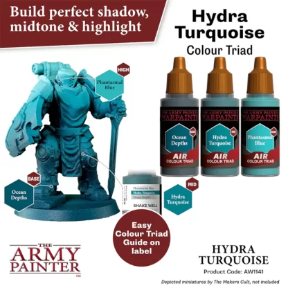 Warpaints Air Hydra Turquoise Colour Triad 3 x 18ml