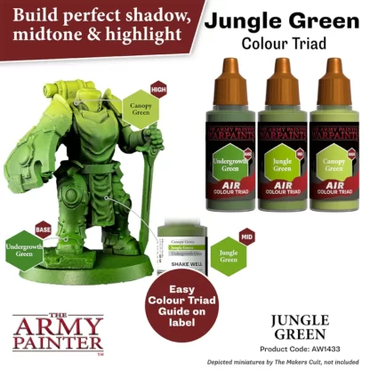 Warpaints Air Jungle Green Colour Triad 3 x 18ml