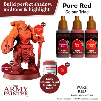 Warpaints Air Pure Red Colour Triad 3 x 18ml