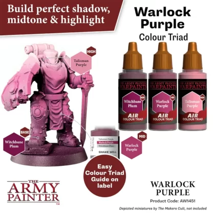 Warpaints Air Warlock Purple Colour Triad 3 x 18ml