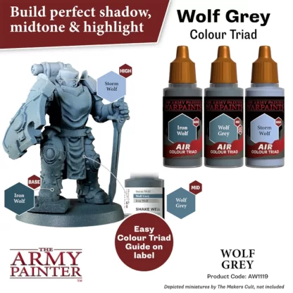 Warpaints Air Wolf Grey Colour Triad 3 x 18ml