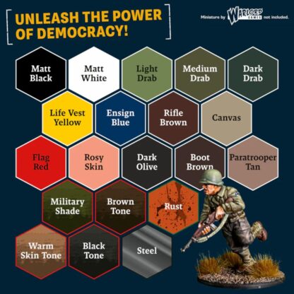 Warpaints Fanatic WP8082 WWII American Paint Set